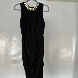 Laundry by Shelli Segal black asymmetrical dress size 2